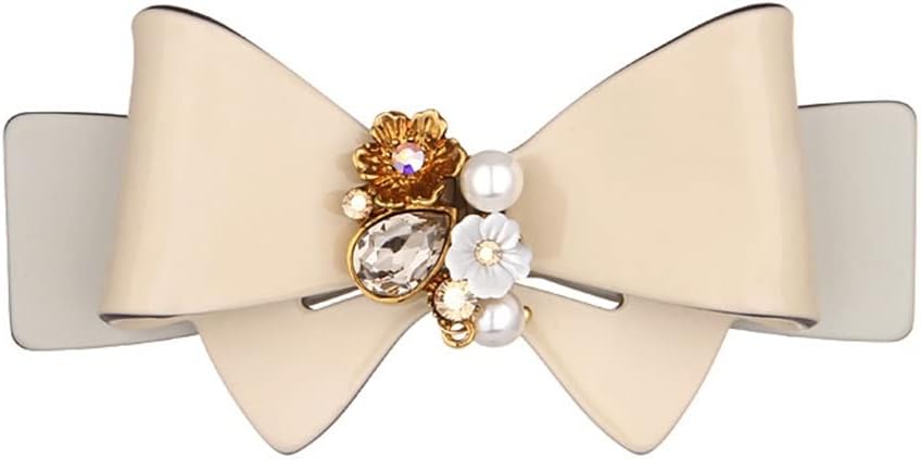 パール ヘアクリップ ヘアカード ヴィンテージ ワードクリップ付き トップクリップ 髪飾り 頭飾り