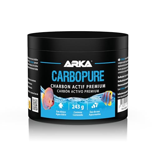 Charbon Actif Aquarium 500 ML – Microbe-Lift Carbopure – pour Eau cristalline après Traitement ou Coloration – Charbon Premium Vapeur & lavé à...