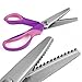 Produktbild Professionelle Schneiderhandwerk Zackenschere Zig Zag Cut Schere(Lila rosa)