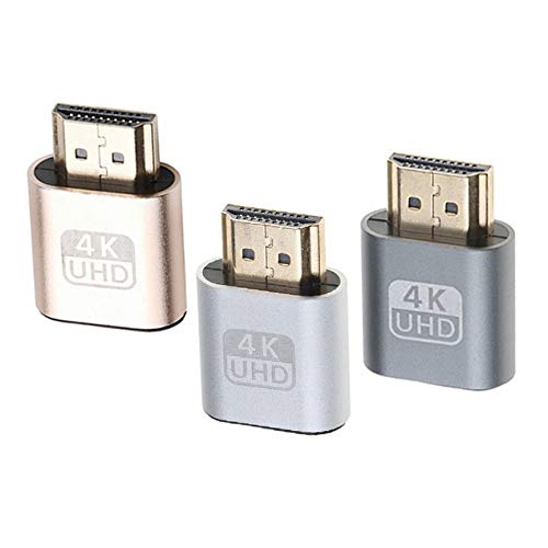 Adaptador Kebidu VGA Virtual Plug HDMI fictício Adaptador emulador de display virtual DDC Edid Supor