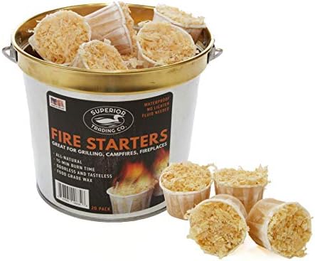 Superior Trading Fire Starter Pods in Bucket Galvanized