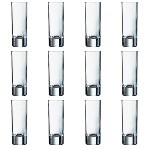 Arcoroc Islande 38mm Glass Shot Glasses Without Fill Line