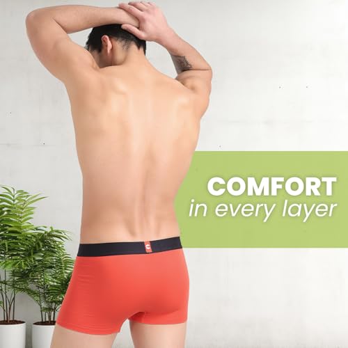 Image of Freecultr Organic Cotton Elastane Stretch Underwear for Men Breathable Comfortable Trunks Innerwear Sweat Absorbing Undergarments with Ultrasoft Waistband