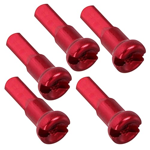 NAMOARLY 5pcs Aluminum Alloy Bike End Caps 14mm Diameter Nipples for Bike Wheels Easy Maintenance