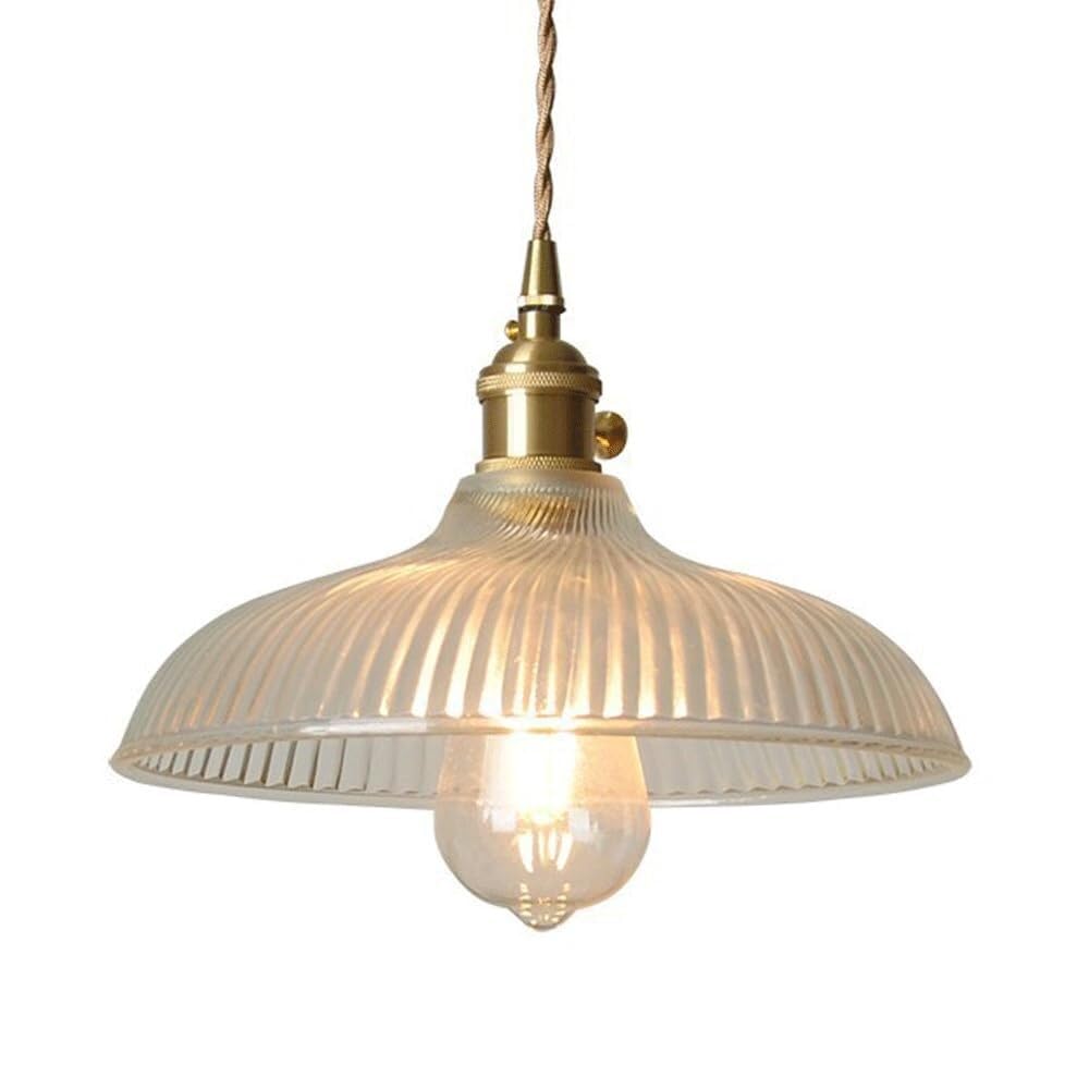 Suspension chapeau en verre lustre industriel pour rompre la monotonie d'un salon - 8
