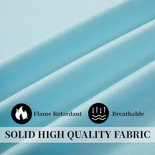 Image of Cniuyhi 5x8ft Hospital Curtains with Grommets Medical Privacy Fire Retardant Hospital Curtains for SPA Lab Clinic Room Divider (1 Panel, Blue, 5x8ft)