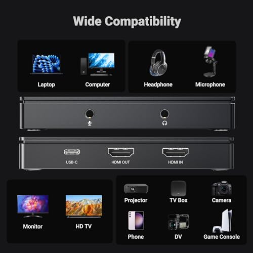 Image of UGREEN Full HD 2K 30Hz 1080P 60FPS Video Capture Card USB C 3.0