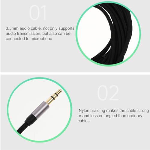 Cable auxiliar de audio Jack 3.5mm macho a macho miniatura 5