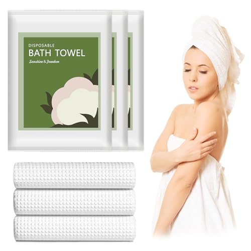 Serviettes de bain jetables pour randonnée et camping lot de 10 draps de douche nomades