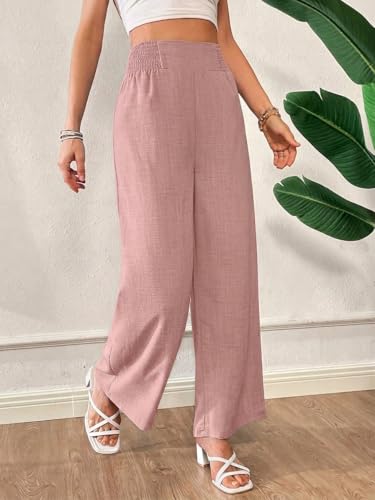 Image of Vogaan Trousers for Women | Women's Loose Fit Trousers | Women's High-Waisted Wide Leg Pant | Women Trousers Pants | Korean Trousers for Holiday