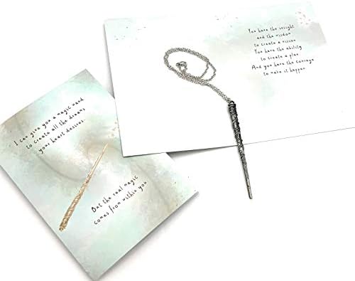 Smiling Wisdom - Harry Potter-Themed I Believe In You Greeting Cards and Matching Keepsake Gift - Teenage Women (Hermione Wand)