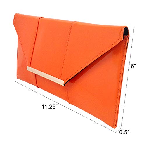 Image of JNB Faux Patent Leather Envelope Candy Clutch