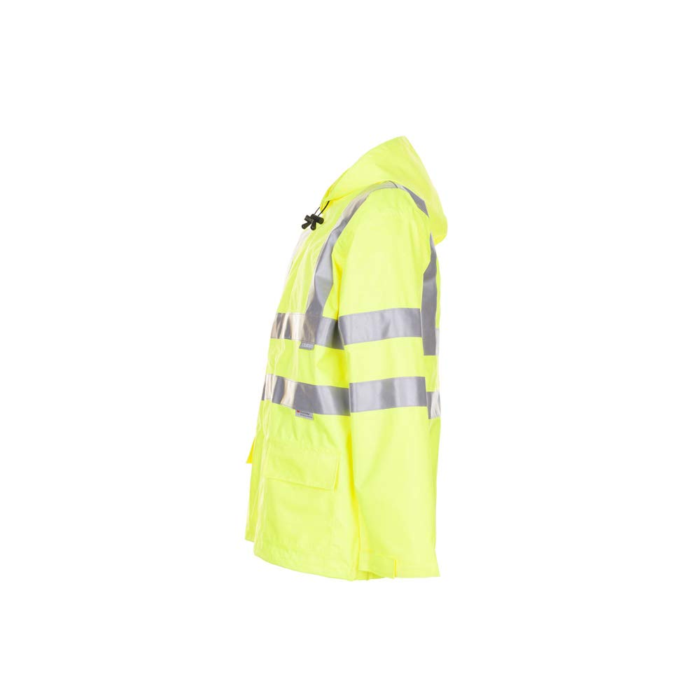 Planam 2062068 Warnschutz Regenjacke, Uni Gelb, Größe 4XL