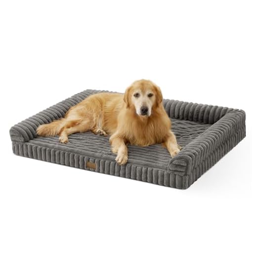 COZY KISS Ergonomic XL Egg‑Crate Dog Sofa
