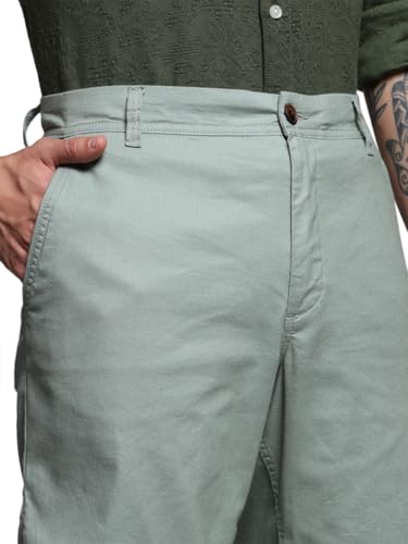 Image of Jack & Jones Men Solid Regular Fit Mid Rise Chino Shorts