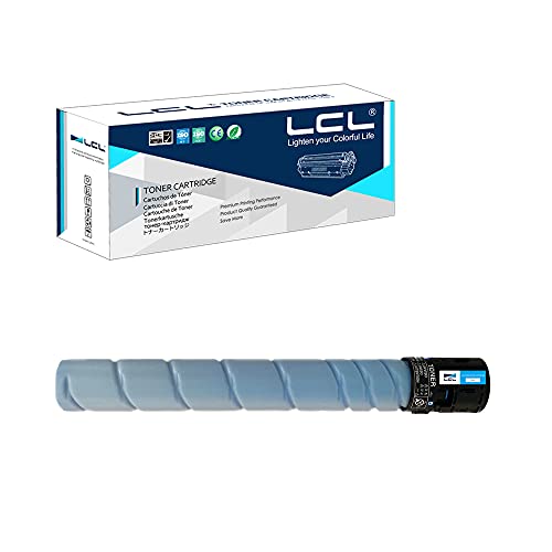 LCL Compatible Cartucho de Tóner TN324 TN 324 TN324C TN 324C A8DA450 High Yield (Cian) Reemplazo para Konica Minolta BizHub C258 C308 C368