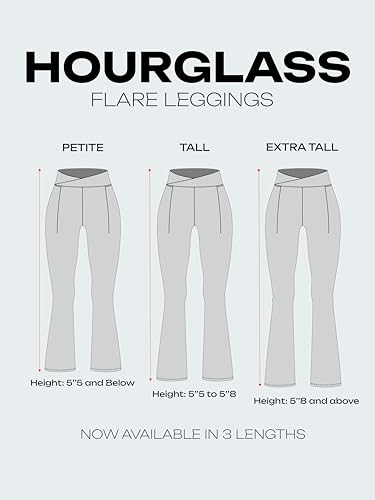 Image of CAVA Tall Hourglass Flared Leggings for Women | V-Waistband, Anti-Camel Toe Design, Tall Fit, Flared Bottoms, Deep Pockets, Sculpting Stretch Fabric