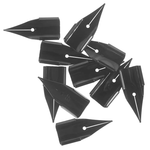 ERINGOGO 10Pcs Fountain Pen Nibs Calligraphy Replacement Nibs for Students Easy to Install Lightweight Fountain Pen Tips for Artistic Writing
