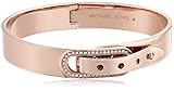 Michael Kors Rose Gold-Tone Fold Over Bangle Bracelet
