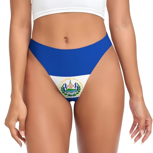WBQLSL El Salvador - Tanga para mujer, lencería sexy, bikini, Negro, XS