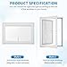 Aluminum Frame Tempered Glass Sliding Window, 36 * 24inch, Smooth Operation for Balcony, Kitchen, Bathroom Casement in-Swing Egress Window