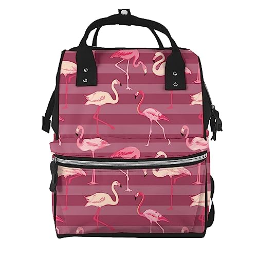 Sac de voyage à langer imprimé flamants roses pour vos sorties