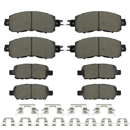 D1650,D905 Ceramic Brake Pads Kits,Gariqe 8pcs Brakes Pads Set Compatible ...