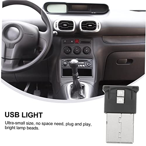 Luz nocturna coche USB PRETYZOOM con bajo consumo y ajuste de color ABS 4