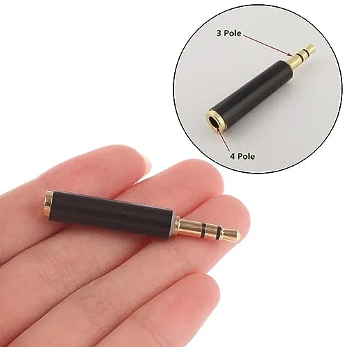 Image of TRS 3 Pole to TRRS 4 Pole | Video Recording & Singing | PC & Mobile Mic | Crystal Clear Audio | Durable Build | Best Noise Reduction Microphone for YouTube (TRS 3 Pole to TRRS 4 Pole)