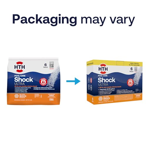Image of HTH 52040B Swimming Pool Care Shock Ultra, Swimming Pool Chemical, Cal Hypo Formula, 1lb (6 Pack)