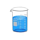 Glass Beakers 1000ml Borosilicate Graduated Measuring Low Form Beaker