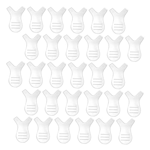 minkissy 60 Piezas Cepillo De Rimel En Forma De y Rizador De Pestañas Kit De Pestañas Herramienta De Pestañas Blancas Cepillo Para Injertar Pestañas El Plastico