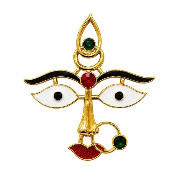 Rangly Gold Plated Devi Face Ornament for Coconut Kalasam & Pooja (4 Inch) | Gold Plated Devi Face, Kalasam Decoration, Durga Lakshmi Kali Pooja Ornament, 3 Inch Temple, Nariyal Decor-image-10