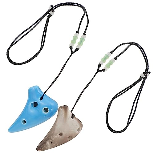 Toddmomy Professional 6-hole Ocarina Necklaces Boys and Girls' Practice Instrument Lightweight