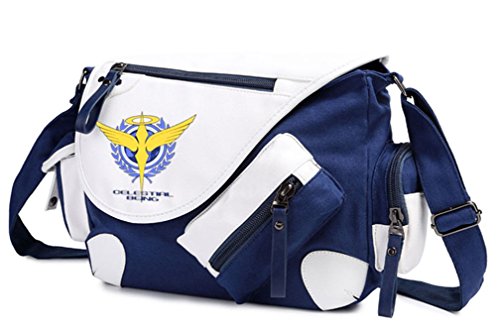 Gumstyle GUNDAM Classic Shoulder School Bag Anime Cosplay Messenger Bag Blue