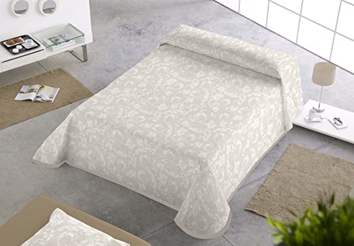 SABANALIA - Colcha Estampada Roma (Disponible en Varios tamaños), Cama 90-180 x 280 cm