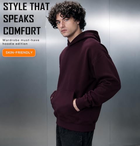 Image of SLEEPY NUTS Men Cotton Fleece Regular Fit Hooded Full Sleeve Sweatshirt