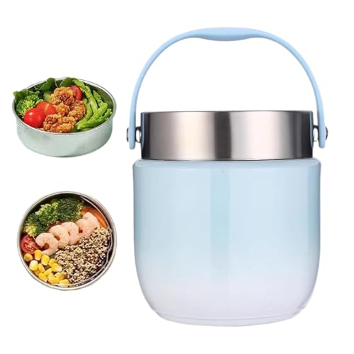 Kixolazr Contenedor para Comida Caliente - Portacomidas 120cl Preparación Comida,Recipiente Térmico Antifugas para Sopas y Cremas para Actividades al Aire Libre como Senderismo Playa Deporte Gimnasio