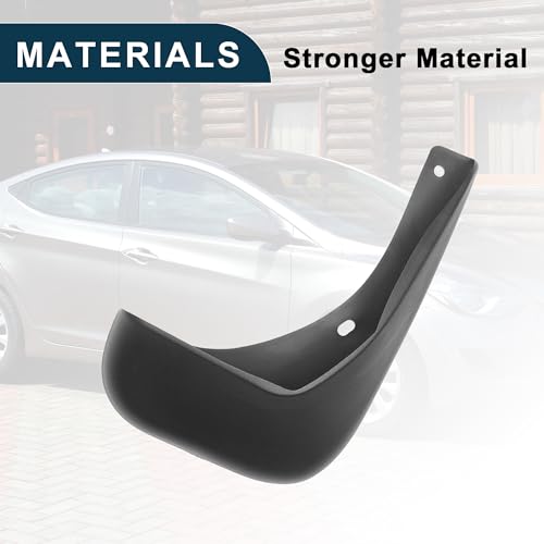 Image of Mud Flap Splash Guard for Hyundai Elantra 1.8L 2011-2016 Durable | Front & Rear Side Mudflaps with Mount Accessor 1 Set