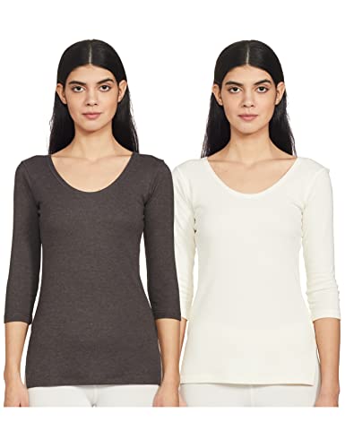 Image of Amazon Brand - Symbol Women Casual Slim Fit Thermal Top (Available in Plus Sizes)