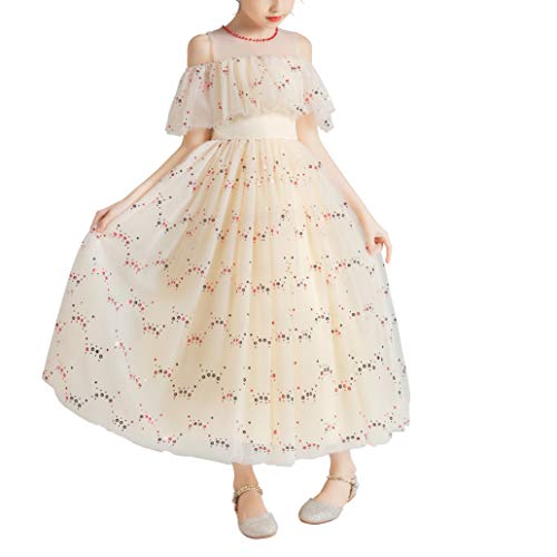Weileenice Flower Girl Tulle Dress Off Shoulder Princess Wedding Holiday Kids Pageant Party Fancy Dresses2