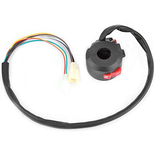 Kuuleyn Interruttore per moto, 22mm Interruttore per manubrio sinistro per moto Start Kill Switch Interruttore luce ON-OFF adatto per quad 50cc-110cc ATV