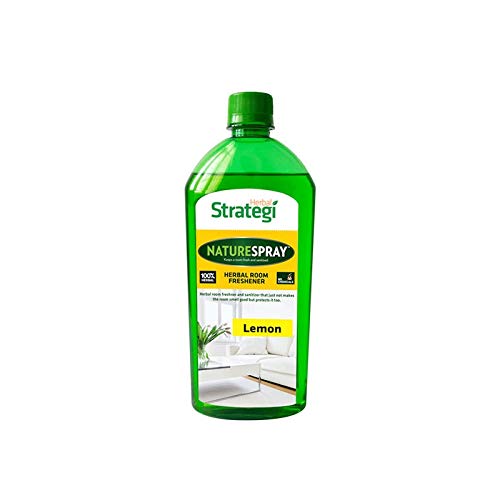 Herbal Strategi Lemon Freshener & Disinfectant | Room & Air Freshener Spray for Home, Office, Toilet, Cars | Non-Toxic | Skin & Pet Friendly | 500ml (B08ND9Y428) Amazon Price History, Amazon Price Tracker