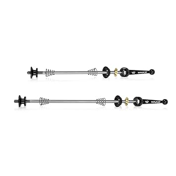 Negaor 2 PCS Bike Qui Release Wheel Hub Shaft Rear Set ycle Qui Release Skewer Axle