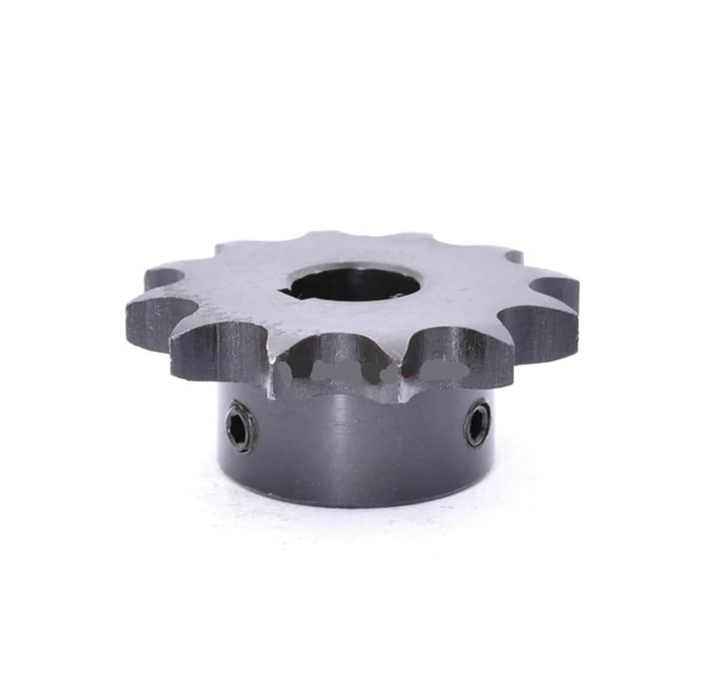 Piñón de cadena de rodillos, Piñón de cadena rodillos 08B 10-20 dientes 45 acero 25-40 mm diámetro chavetero