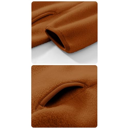 Kids Fleece Jacket Sherpa Turtleneck Long Sleeve Zip Up Winter Coat Girls Boys Wool Thermal Warm Loose Fall Clothes4