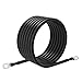 6 AWG Battery Cables 6 Gauge Battery Power Inverter Cable with 5/16 Inch Tinned Copper Lugs Both Ends for Solar Marine Boat RV Car Motorcycle 2 pcs (7FT)