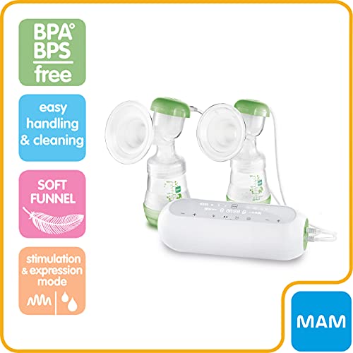 MAM tire-lait électrique double portable 2 en 1 et biberons - 3