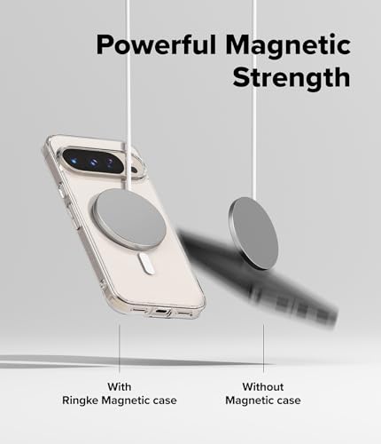 Image of Ringke Fusion Designed for Google Pixel 10 Pro XL Case [Compatible with MagSafe] [Scratch Resistant] Slim Transparent Protective Back Cover with Shockproof Bumper - Magnetic Clear