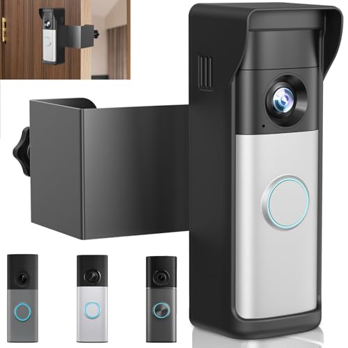 Image of Anti-Theft Doorbell Mount Compatible with Ring Newest 2026 Battery Doorbell /Plus /Pro, No Drill Wireless Video Camera Doorbell Bracket with Rain Cover for Apartment Rental, Not for Security Door
